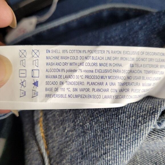 Forever 21 Jeans High-Rise Paperbag Belted Baggy Tapered Cuffed Medium Wash 26 - Picture 6 of 7